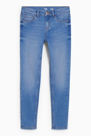 Kinderen: meisjes - Super skinny jeans - jeansblauw