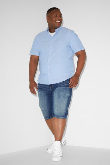 Men - CLOCKHOUSE - denim bermuda shorts - LYCRA® - blue denim