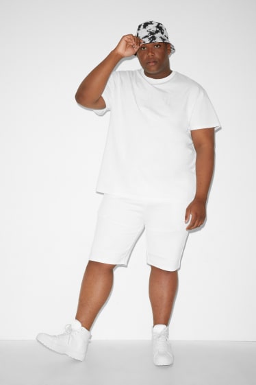 Uomo - CLOCKHOUSE - shorts di felpa - bianco