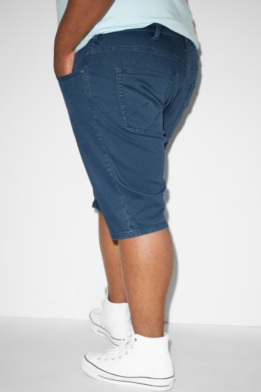 Men - CLOCKHOUSE - denim shorts - LYCRA® - dark blue