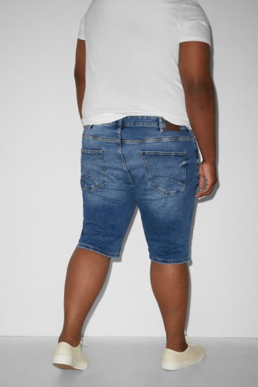 Heren - CLOCKHOUSE - korte spijkerbroek - LYCRA® - jeansblauw