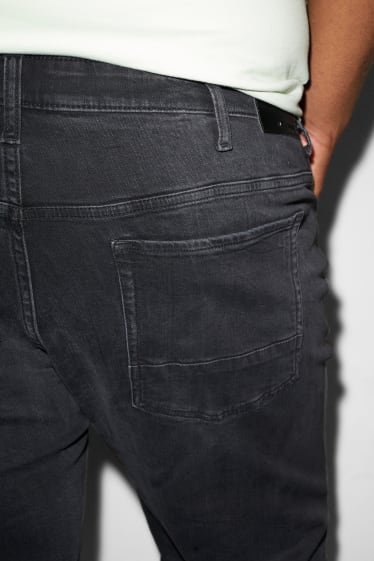 Hommes - CLOCKHOUSE - bermudas en jean - LYCRA® - noir