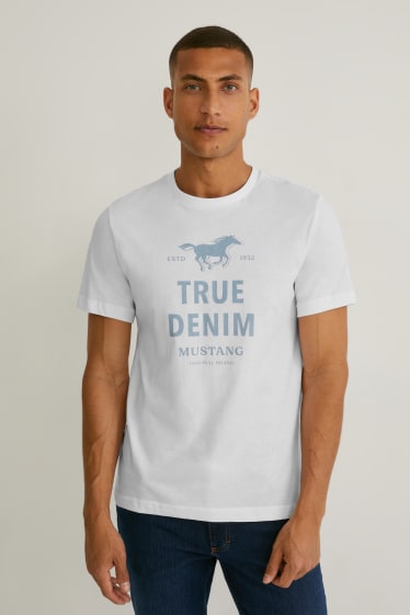 Bărbați - MUSTANG - tricou - alb