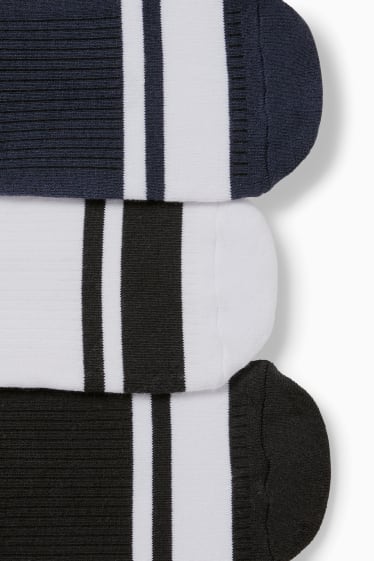 Uomo - CLOCKHOUSE - confezione da 3 - calzini corti - nero / bianco