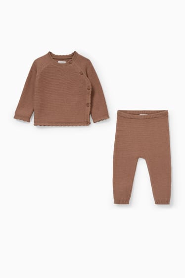 Babys - Baby-outfit - 2-delig - lichtbruin