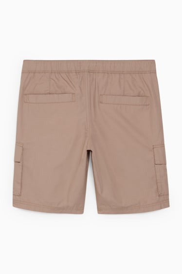 Men - Cargo shorts - light brown