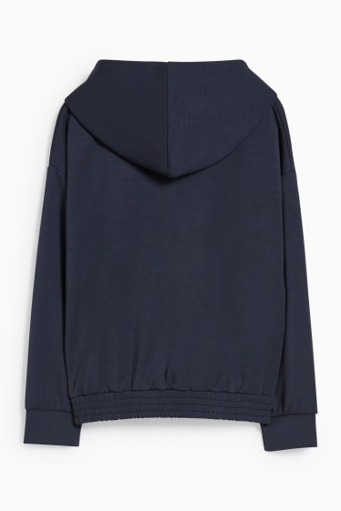 Bambine - Felpa con cappuccio - blu scuro