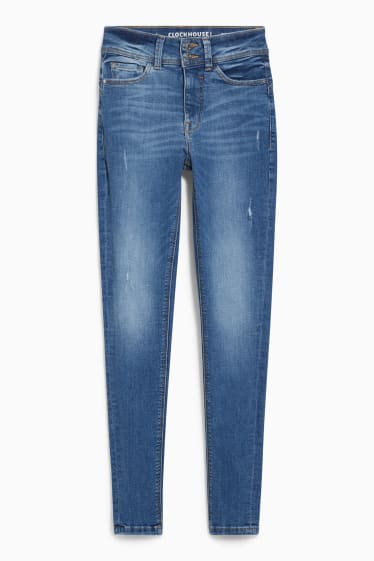 Donna - CLOCKHOUSE - skinny jeans - vita media - effetto push-up - jeans blu