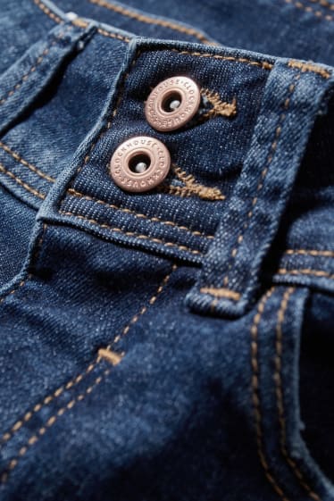 Nastolatki - CLOCKHOUSE - skinny jeans - średni stan - efekt push-up - dżins-niebieski