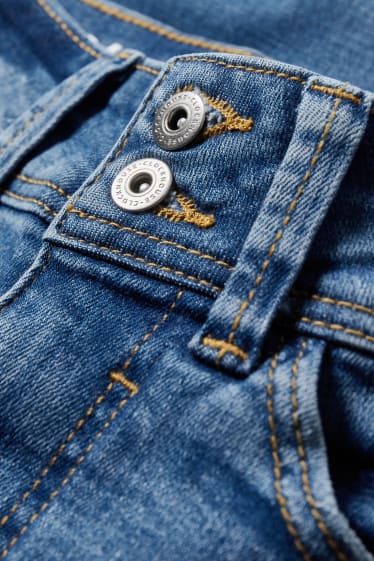 Femei - CLOCKHOUSE - skinny jeans - talie medie - efect push-up - denim-albastru