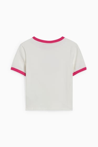 Teens & Twens - CLOCKHOUSE - Crop T-Shirt - cremeweiss