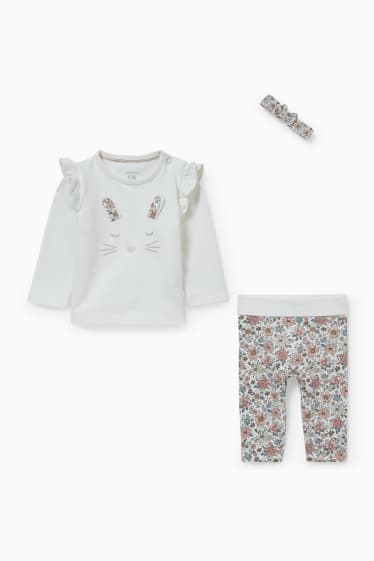 Babys - Baby-outfit - 3-delig - wit