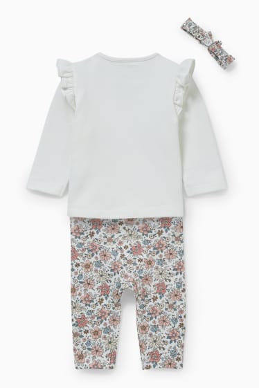 Babys - Baby-Outfit - 3 teilig - weiß