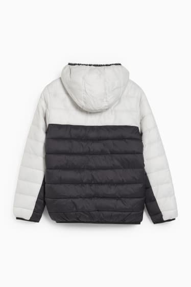 Children - Quilted jacket with hood - cremewhite