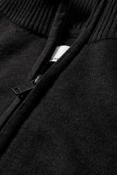 Bărbați - Cardigan tricotat - negru