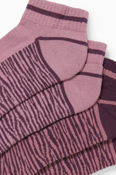 Mujer - Pack de 8 - calcetines cortos deportivos - rosa oscuro