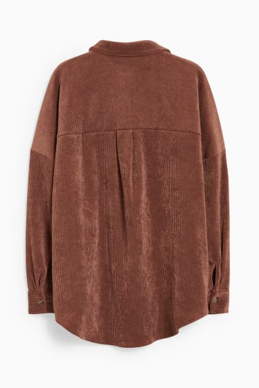 Damen - CLOCKHOUSE - Cordbluse - dunkelbraun
