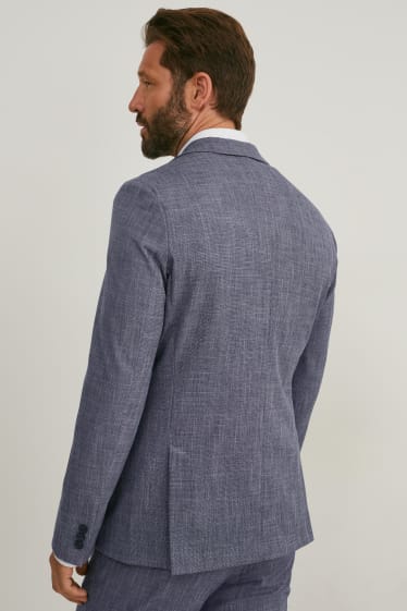 Hommes - Veste de costume - slim fit - Flex - LYCRA®  - bleu foncé-chiné