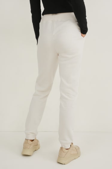 Femei - Pantaloni de trening - alb-crem