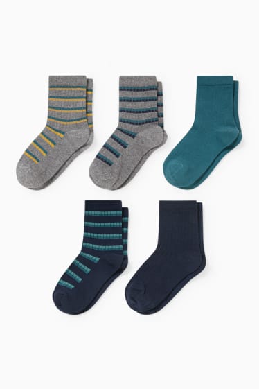 Kinder Jungen - Multipack 5er - Socken - dunkelblau