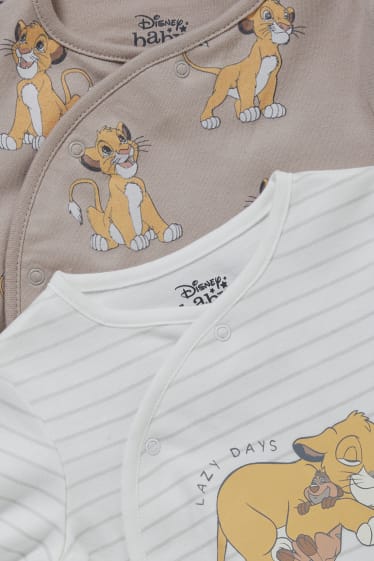 Bebés - Pack de 2 - El Rey León - pijamas para bebé - blanco