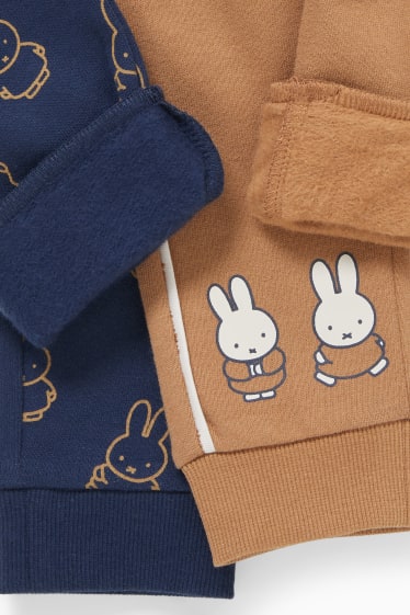 Baby: jongens - Set van 2 - Nijntje - babyjoggingbroek - donkerblauw