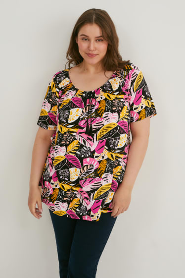 Women - T-shirt - patterned - multicoloured