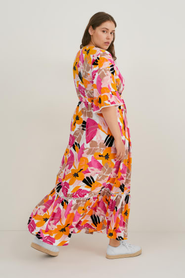 Women - Fit & flare dress - patterned - multicoloured