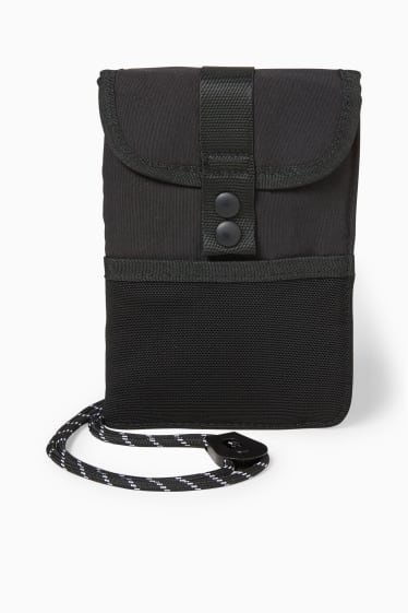 Men - Money bag - black