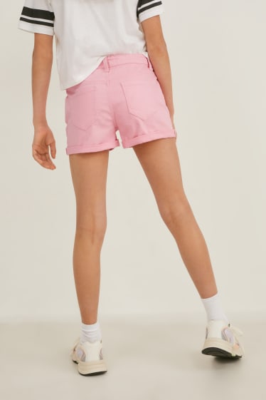 Bambini - Confezione da 2 - shorts - fucsia