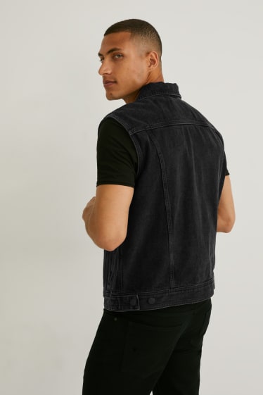 Herren - Jeansweste - dunkeljeansgrau