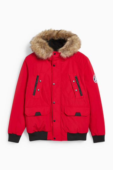 Hombre - CLOCKHOUSE - chaqueta con capucha - rojo