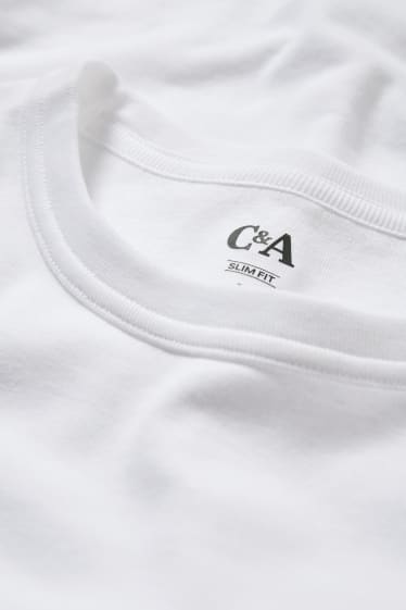 Uomo - Maglia a maniche lunghe - bianco