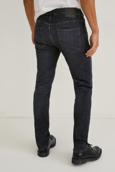 Hombre - Premium Denim by C&A - slim jeans - negro