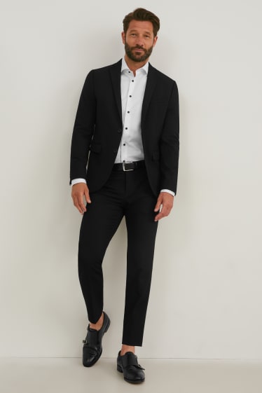 Pánské - Oblekové kalhoty - body fit - Flex - LYCRA® - černá