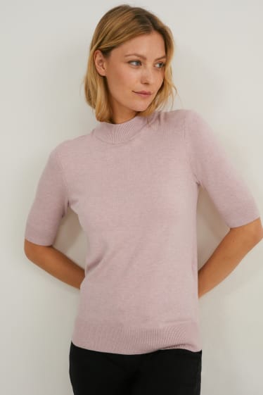 Kobiety - Sweter - jasnoróżowy