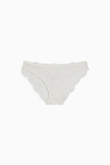 Donna - Slip - bianco crema