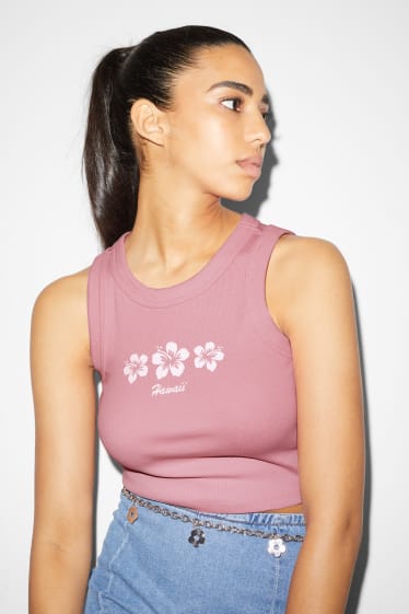 Damen - CLOCKHOUSE - Crop Top - rosa