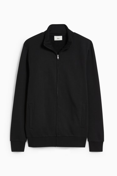 Men - Zip-through sweatshirt - black