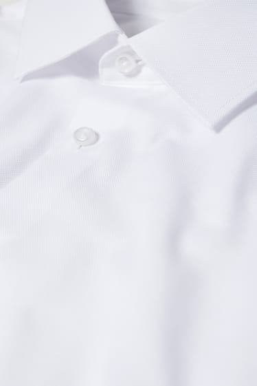Uomo - Camicia business - regular fit - collo all'italiana - bianco