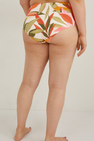 Kobiety - Dół od bikini ze supłem - wysoki stan - LYCRA® XTRA LIFE™ - pomarańczowy
