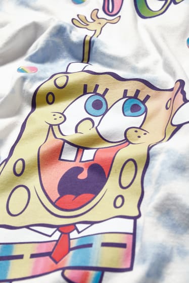Teens & young adults - CLOCKHOUSE - T-shirt - genderneutral - SpongeBob SquarePants - white / light blue