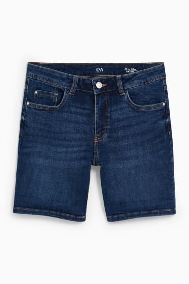 Femmes - Short en jean - mid-waist - jean bleu