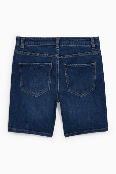 Femmes - Short en jean - mid-waist - jean bleu