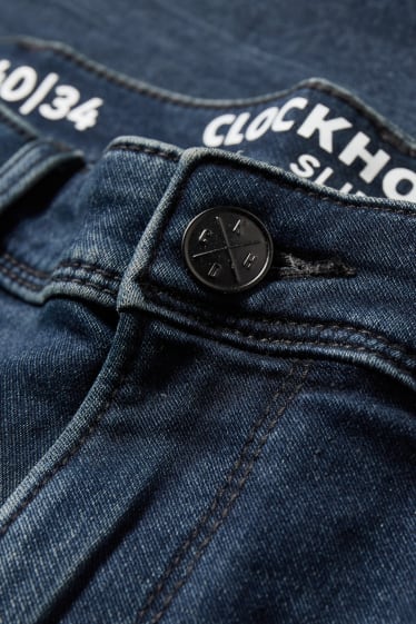 Pánské - CLOCKHOUSE - slim jeans - džíny - tmavomodré