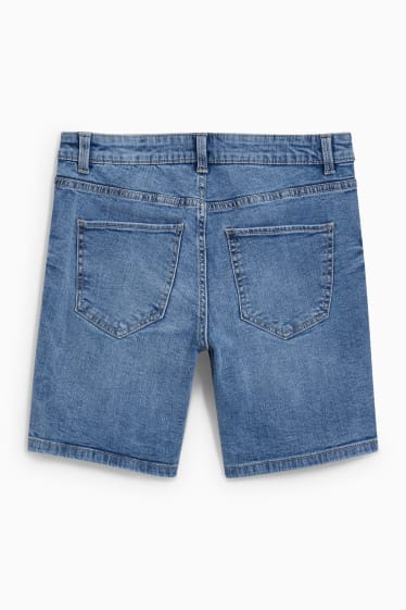 Donna - Shorts di jeans - vita media - jeans azzurro