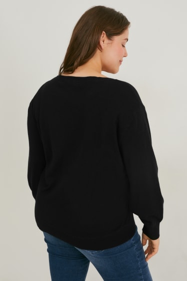 Kobiety - Sweter  - czarny