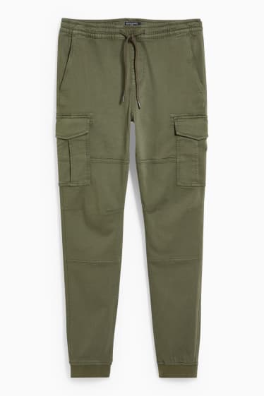 Bărbați - CLOCKHOUSE - pantaloni cargo - regular fit  - verde închis