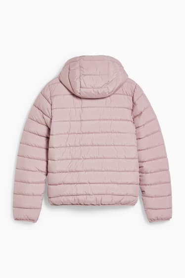 Women - CLOCKHOUSE - quilted jacket with hood - light violet