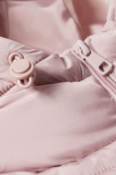 Women - CLOCKHOUSE - quilted jacket with hood - light violet